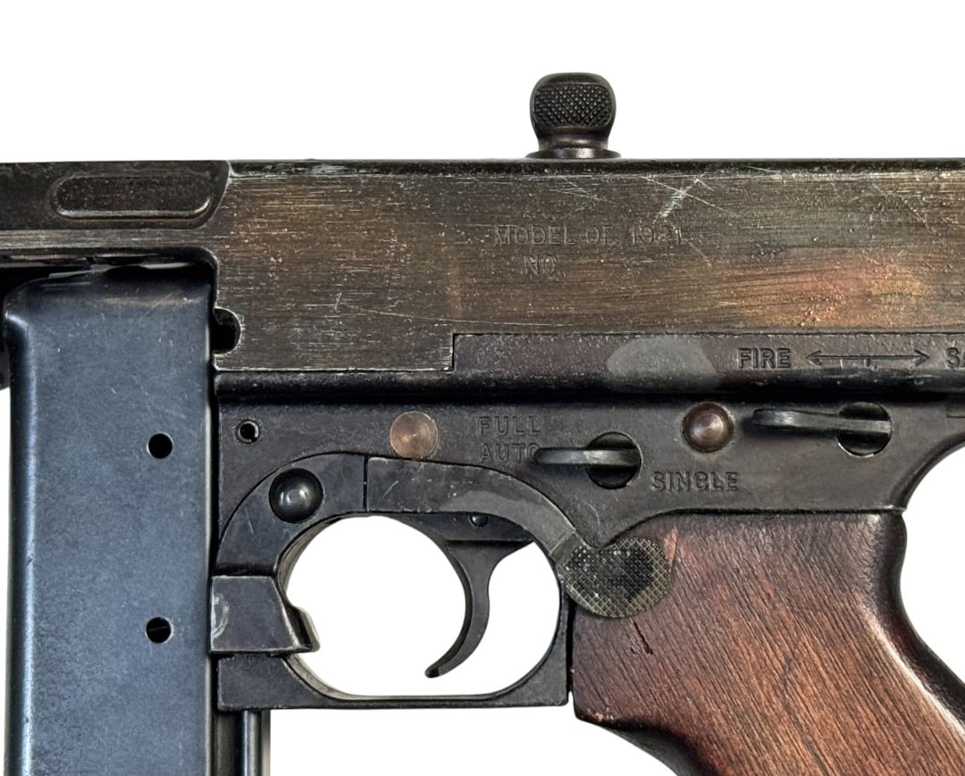 Rare Early Thompson Submachine Gun Model 1921 By MGC Modelgun Corp. Tokyo Japan-Full Size w/ Sling - 10
