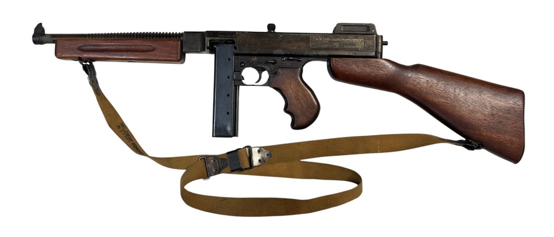 Rare Early Thompson Submachine Gun Model 1921 By MGC Modelgun Corp. Tokyo Japan-Full Size w/ Sling (1 of 20)