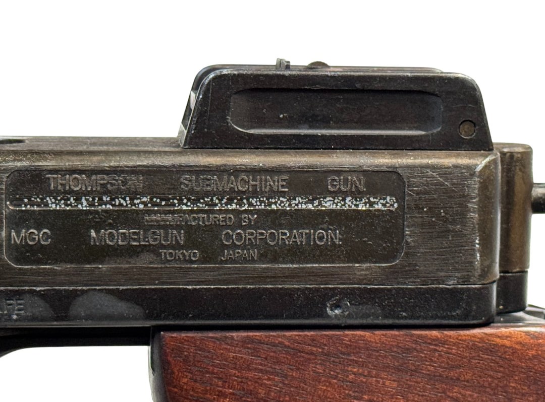 Rare Early Thompson Submachine Gun Model 1921 By MGC Modelgun Corp. Tokyo Japan-Full Size w/ Sling - 3