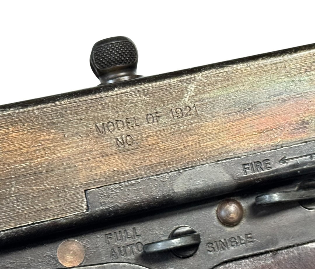 Rare Early Thompson Submachine Gun Model 1921 By MGC Modelgun Corp. Tokyo Japan-Full Size w/ Sling - 5