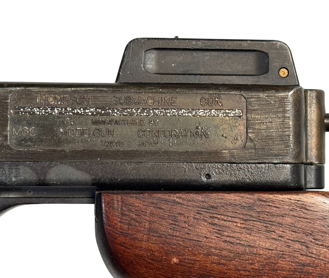 Rare Early Thompson Submachine Gun Model 1921 By MGC Modelgun Corp. Tokyo Japan-Full Size w/ Sling - 9