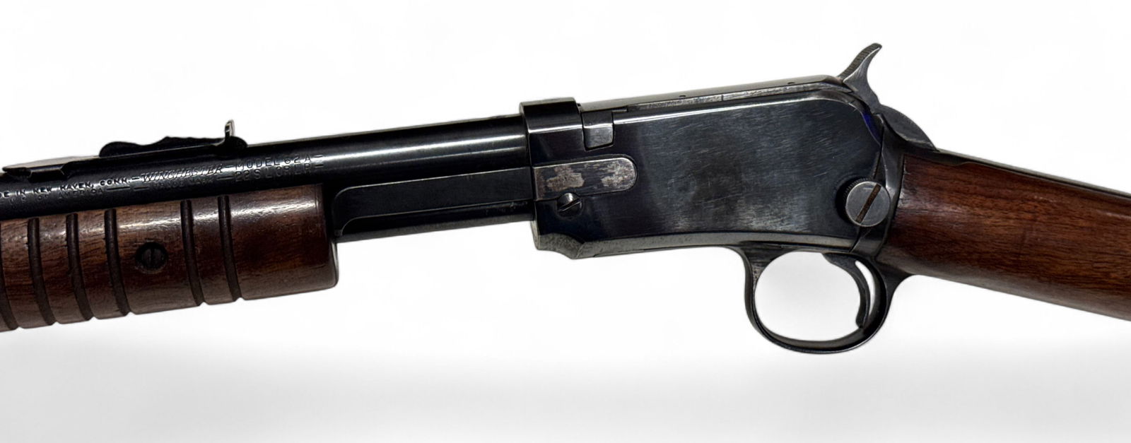 Excellent 1948 Winchester Model 62A .22 S-L-LR Pump Action Slamfire Takedown Rifle (1 of 20)