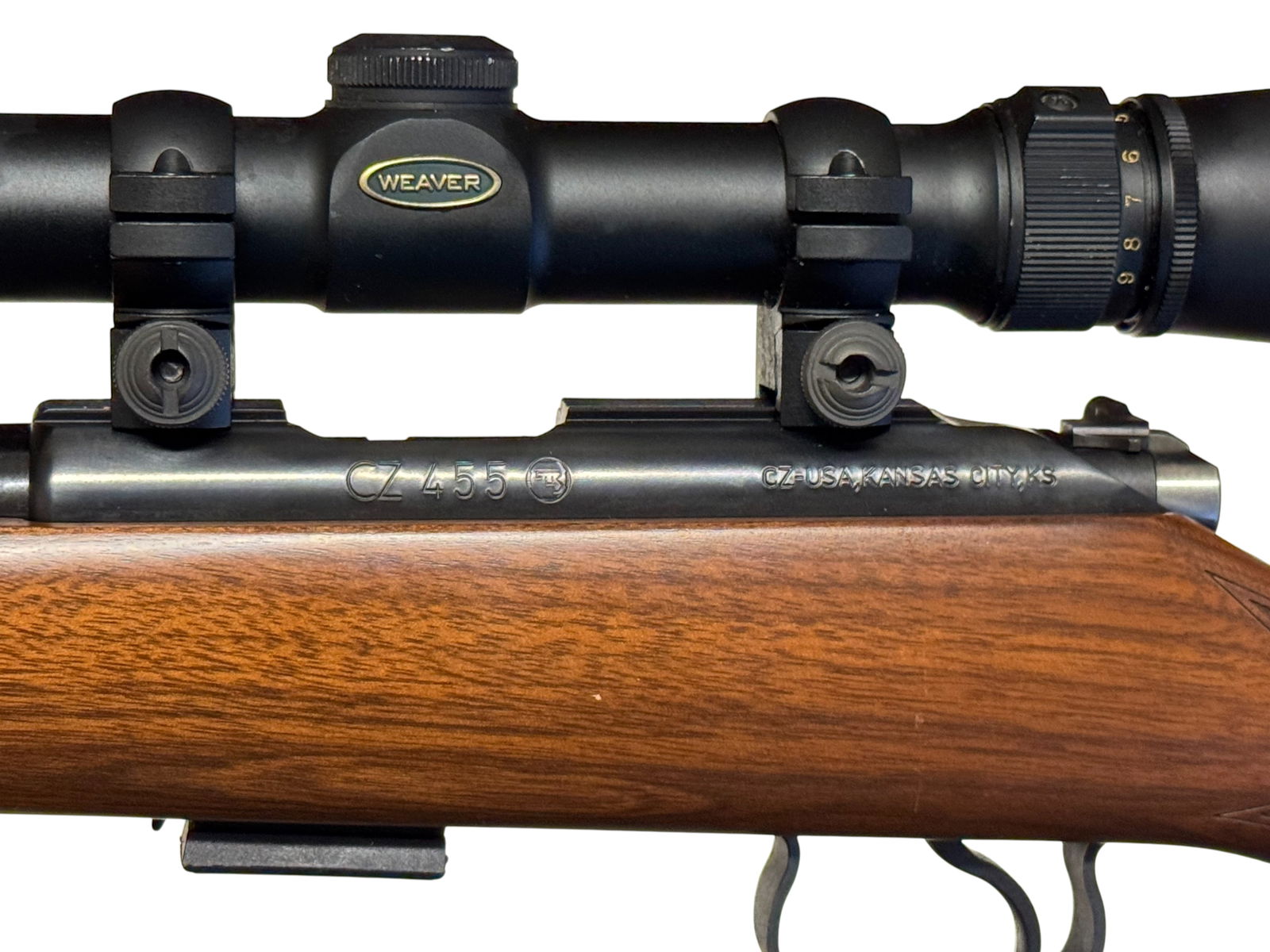 Excellent 2016 CZ 455 .22 LR Bolt Action Magazine Rifle with Scope - 3