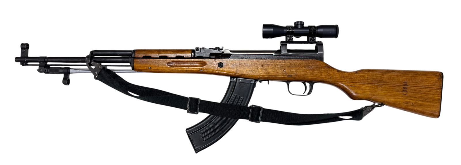 Excellent Norinco/Poly SKS 7.62x39mm Semi-Automatic Rifle w/ Spiker Bayonet, Magazine & Scope (1 of 18)