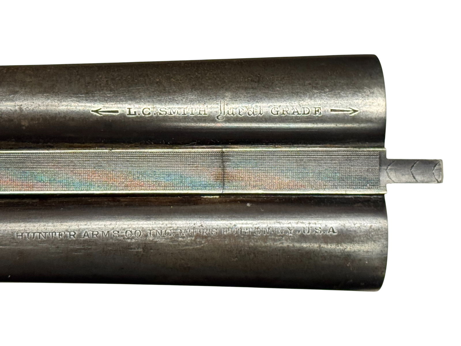 1940s LC Smith Ideal Grade Featherweight 12 GA. SxS Double Barrel Hammerless Shotgun in Case - 7