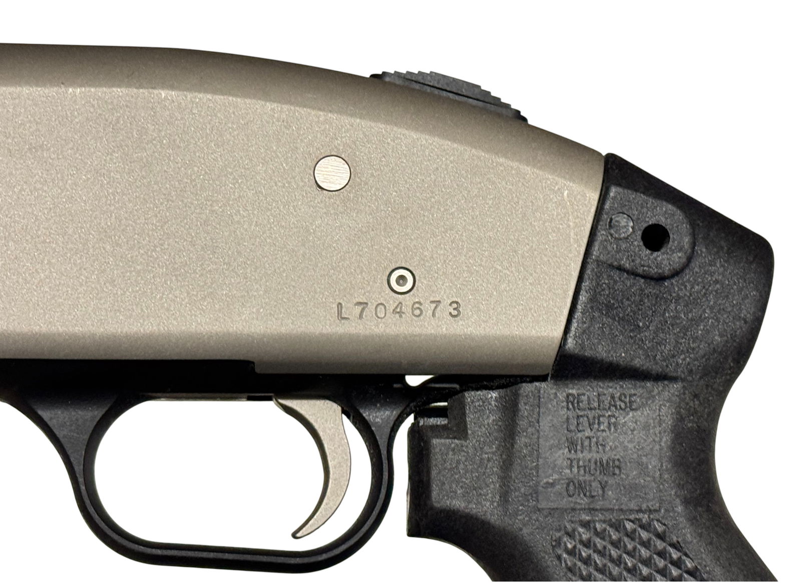 Mossberg Model 500 Mariner Nickel 12 GA. Pump Action Shotgun with Pistol Grip - 11