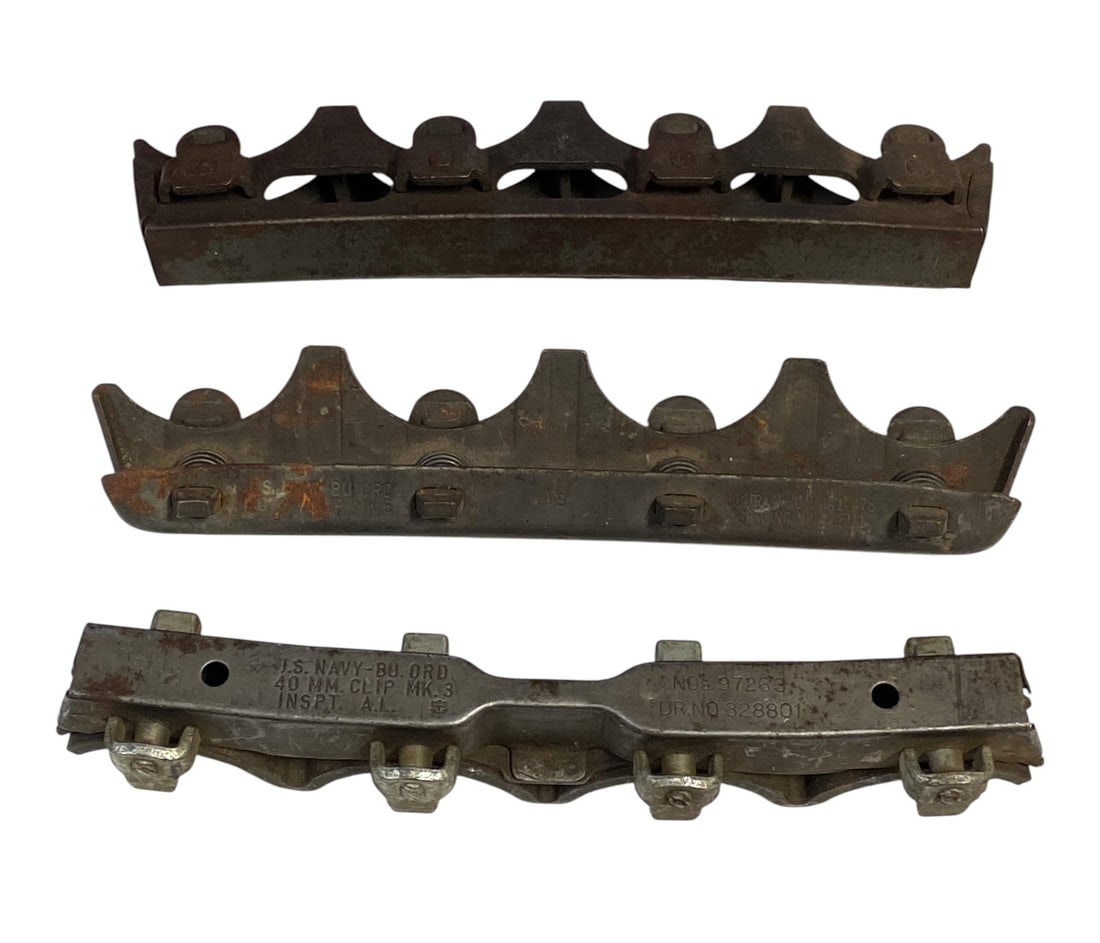 Collectible US Navy Mk3, Mk4, and Mk5 40mm Bofors Clips - 2