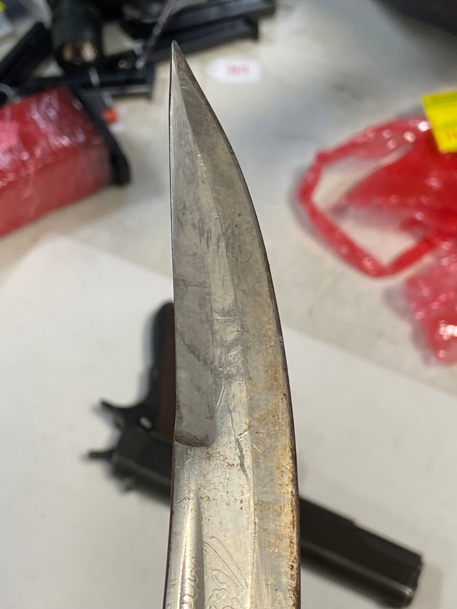 Vintage Antique Curved Indian IEC/352 Knife - 5