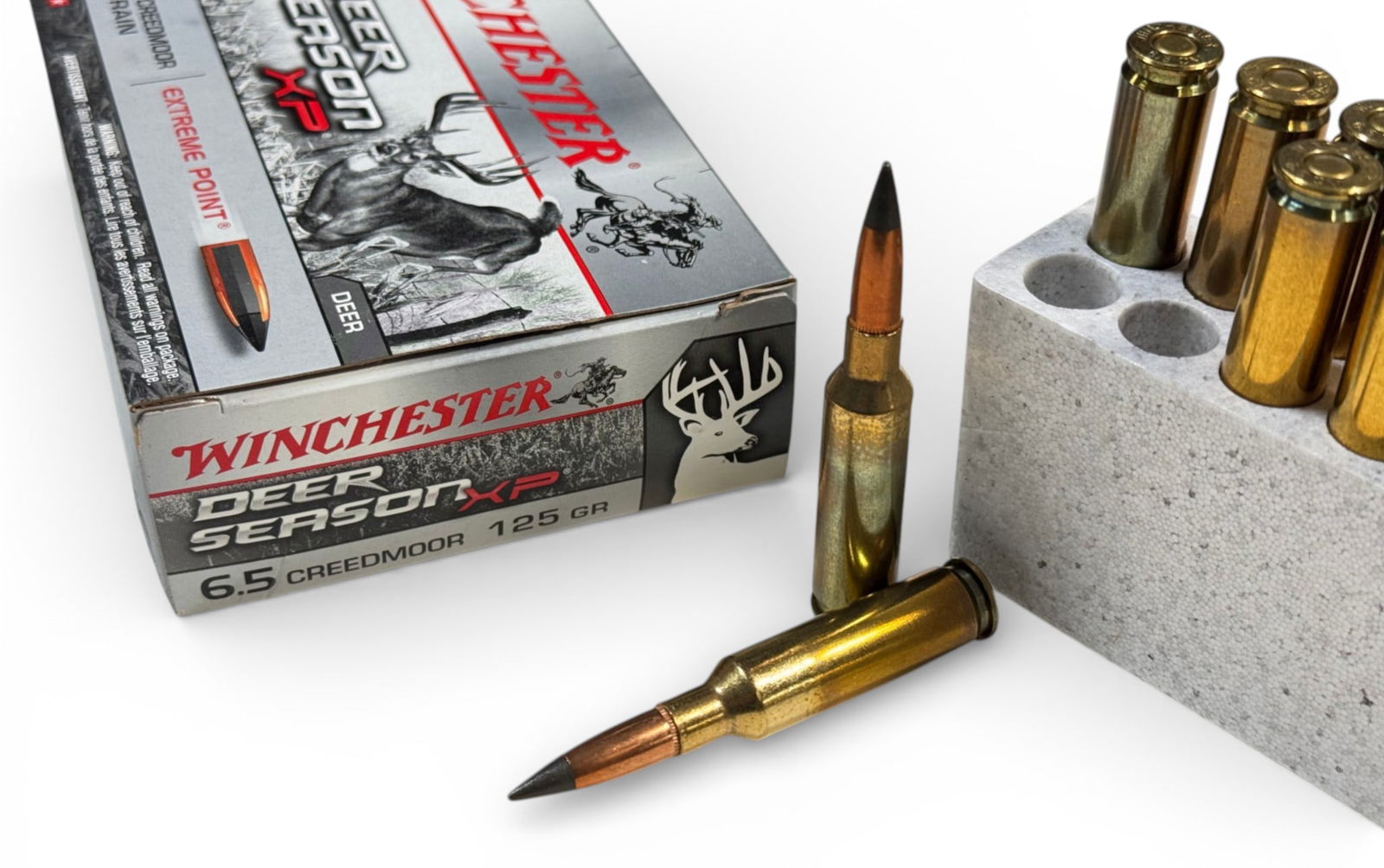 NIB 20rds. of 6.5 CREEDMOOR 125gr. Extreme Point Deer Season Winchester Ammunition - 2