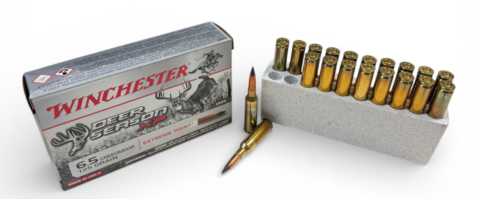NIB 20rds. of 6.5 CREEDMOOR 125gr. Extreme Point Deer Season Winchester Ammunition: 1 New Box of 20 rounds premium hunting ammunition 