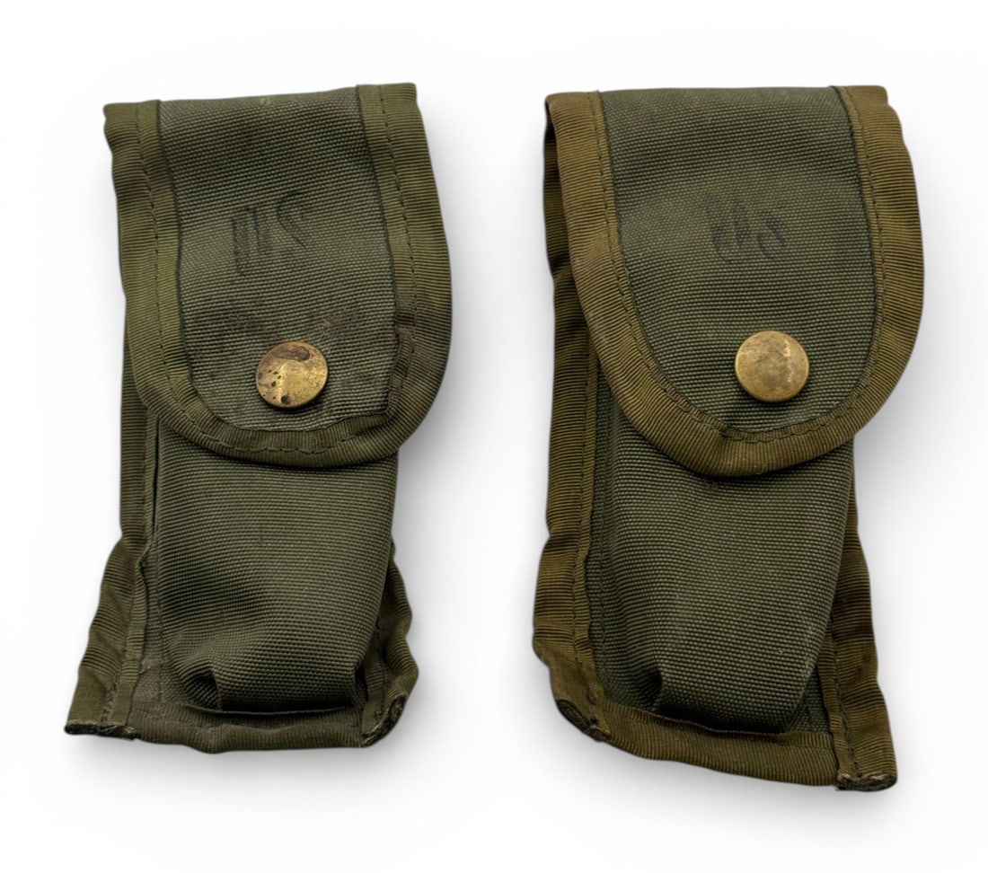 Issued Beretta M9 Magazine Pouches: These were carried by the vet who consigned them while in service 