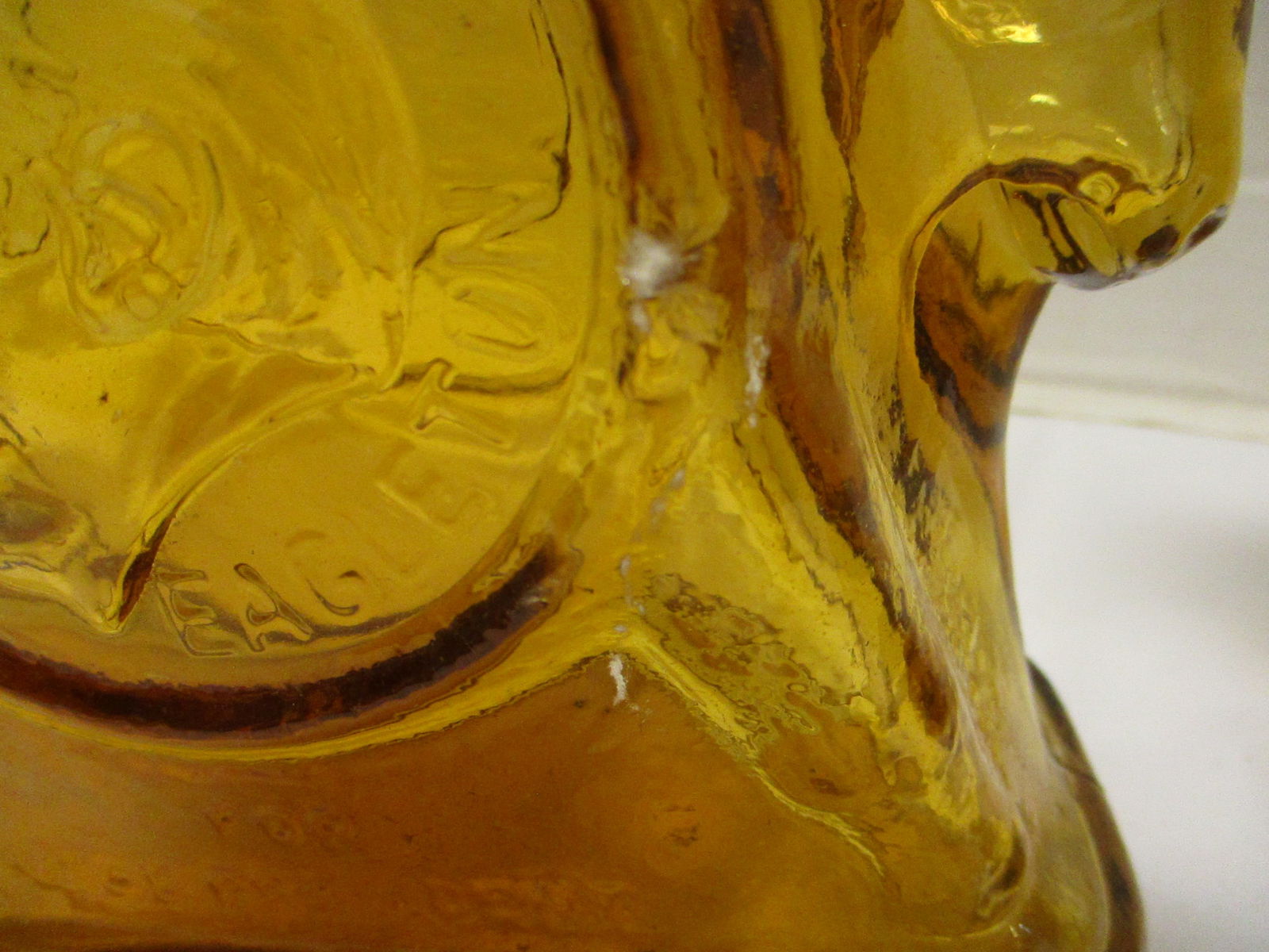 Two 1972 Wheaton Amber Color McGovern Campaign Commemorative Decanters - 5