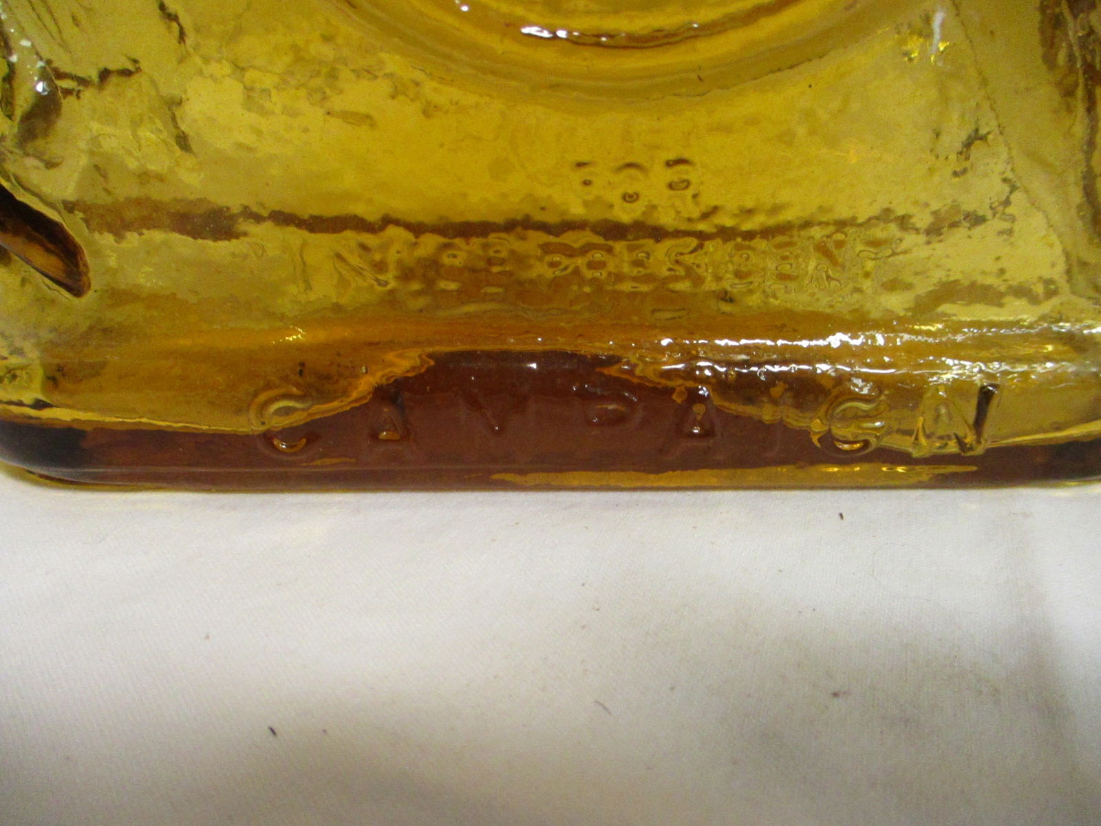 Two 1972 Wheaton Amber Color McGovern Campaign Commemorative Decanters - 6