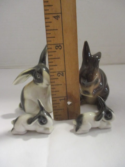 Four Goebel Porcelain Rabbit Figures - 10