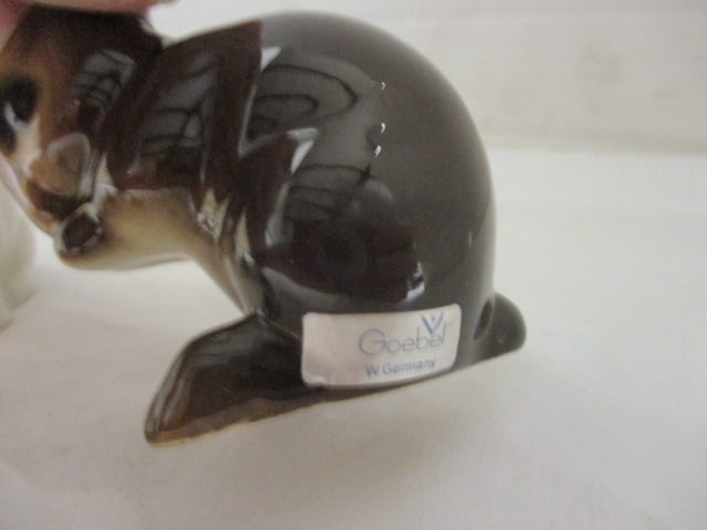 Four Goebel Porcelain Rabbit Figures - 5