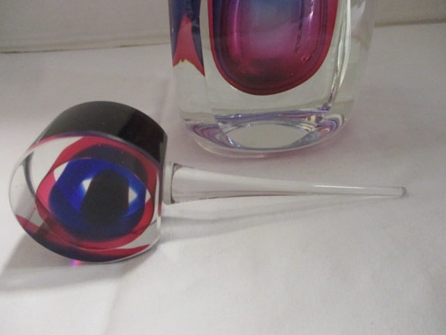 Colorful Art Glass Perfume Bottle - 4