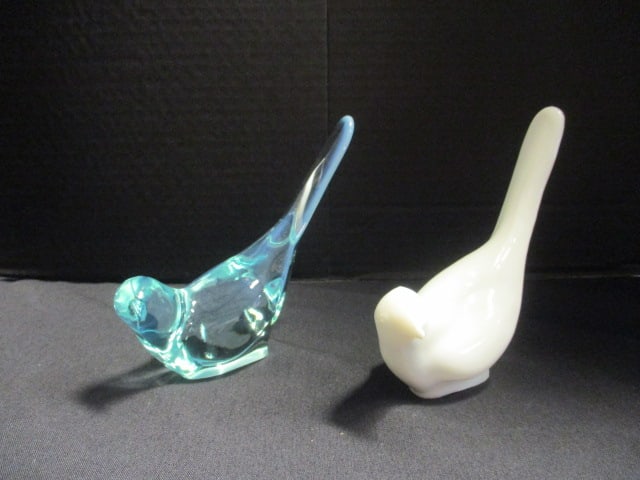 Two Fenton Art Glass Bird of Happiness Figurines (1 of 8)