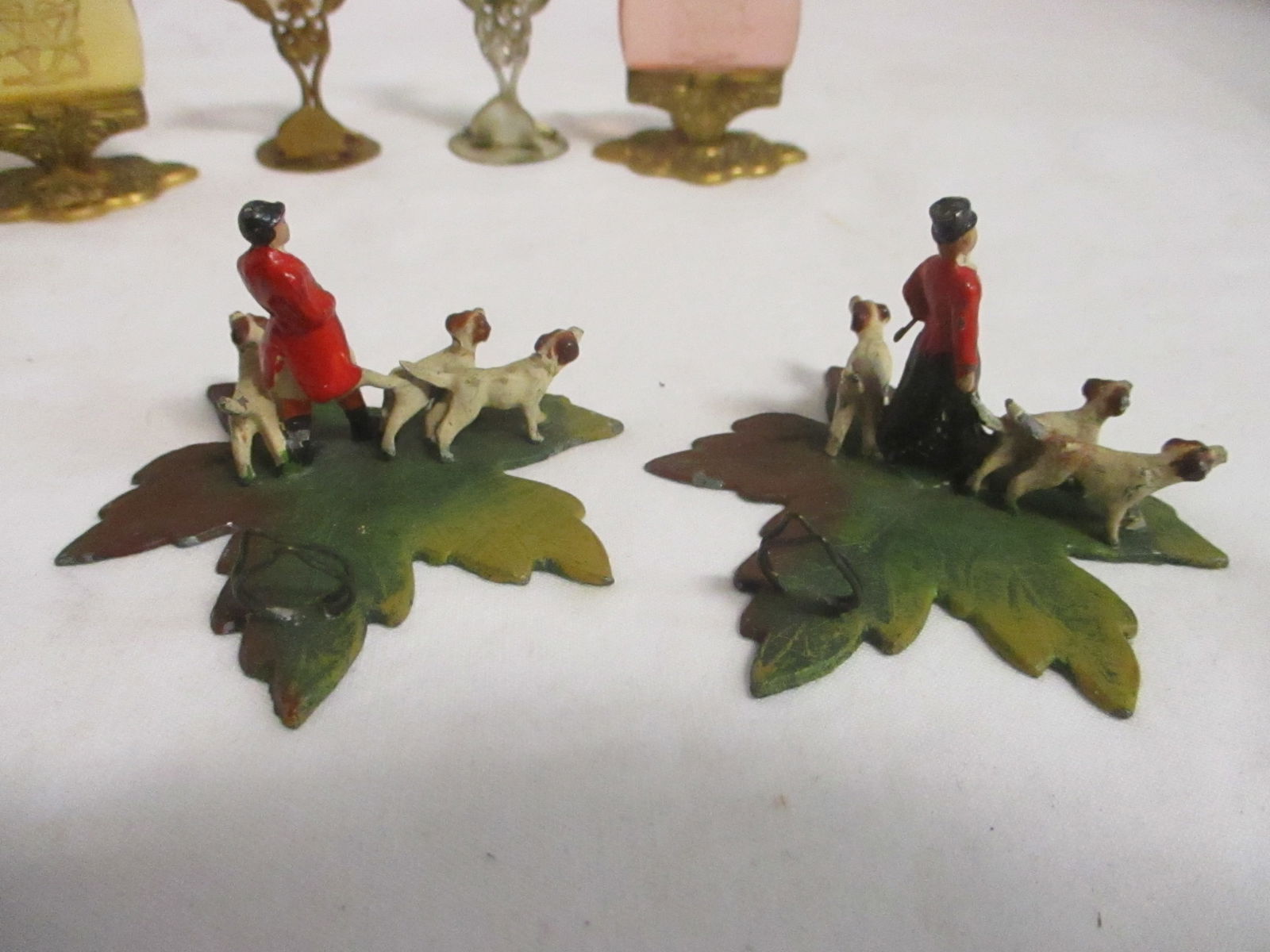 Six Vintage European Place Card Holders - 3