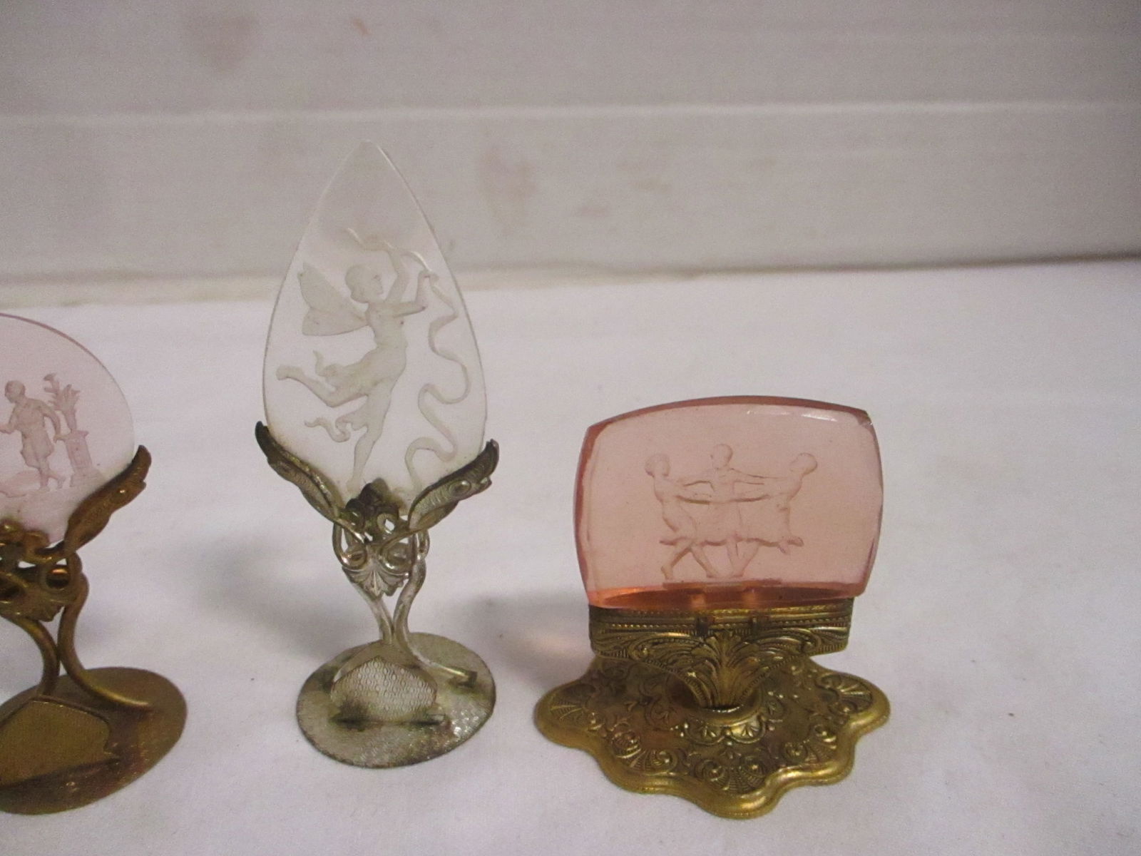 Six Vintage European Place Card Holders - 4