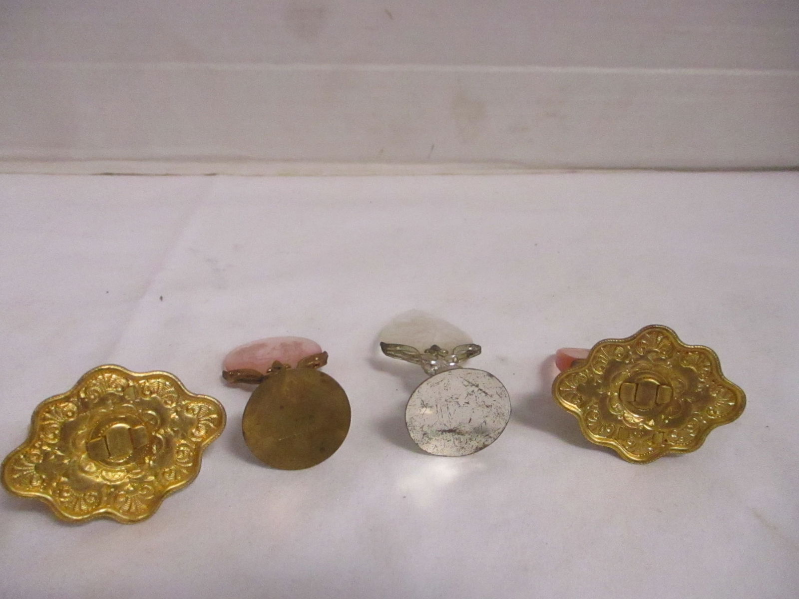 Six Vintage European Place Card Holders - 6