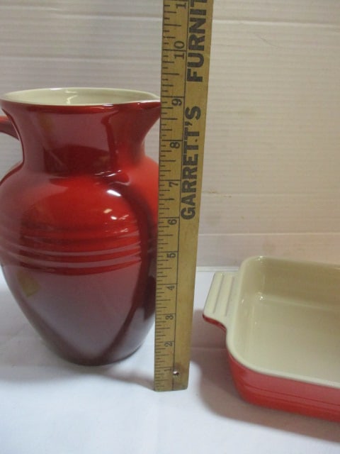 Le Creuset Cerise Pitcher and Casserole Baker - 9