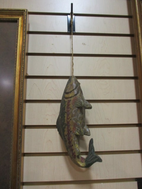 Handpainted Carved Wood Trout Decoy (1 of 5)