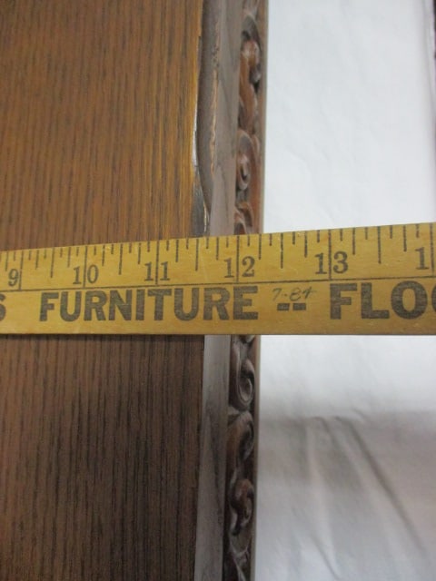 Midcentury Carved Oak Silver Chest - 9