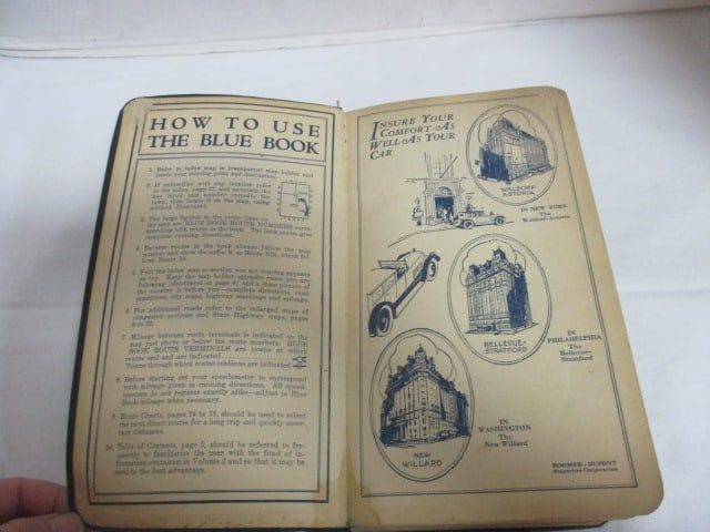 1925 "Automobile Blue Book Vol. 2 Atlantic & Southern States Routes & Advertising" (1 of 4)
