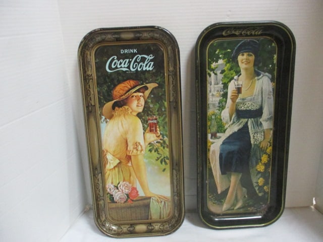 1972 and 1973 Coca-Cola 1920's Advertisement Serving Trays (1 of 9)