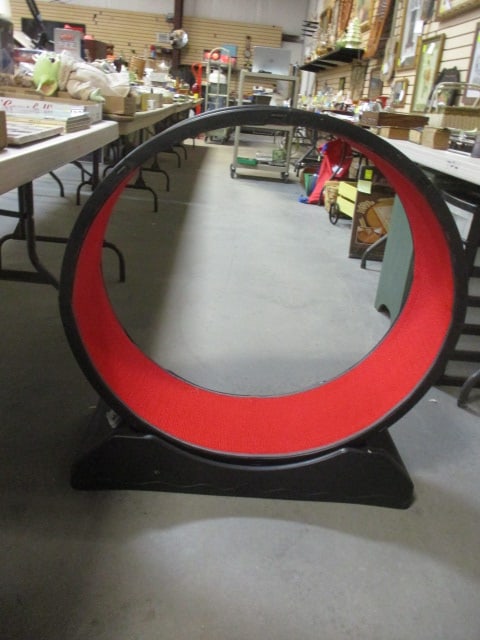 Heavy Duty Plastic Cat Treadmill: 2 piece assembly, like new, 34"h, track 32"dia, Local Pickup Only