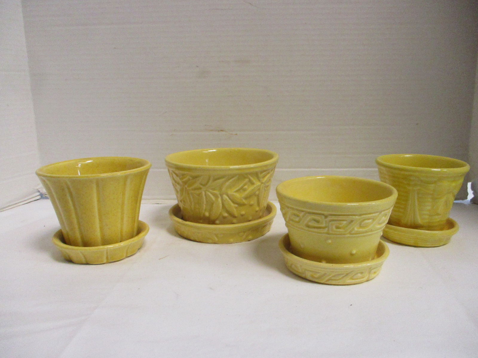 Four 1940-50's McCoy Flower Pots (1 of 14)