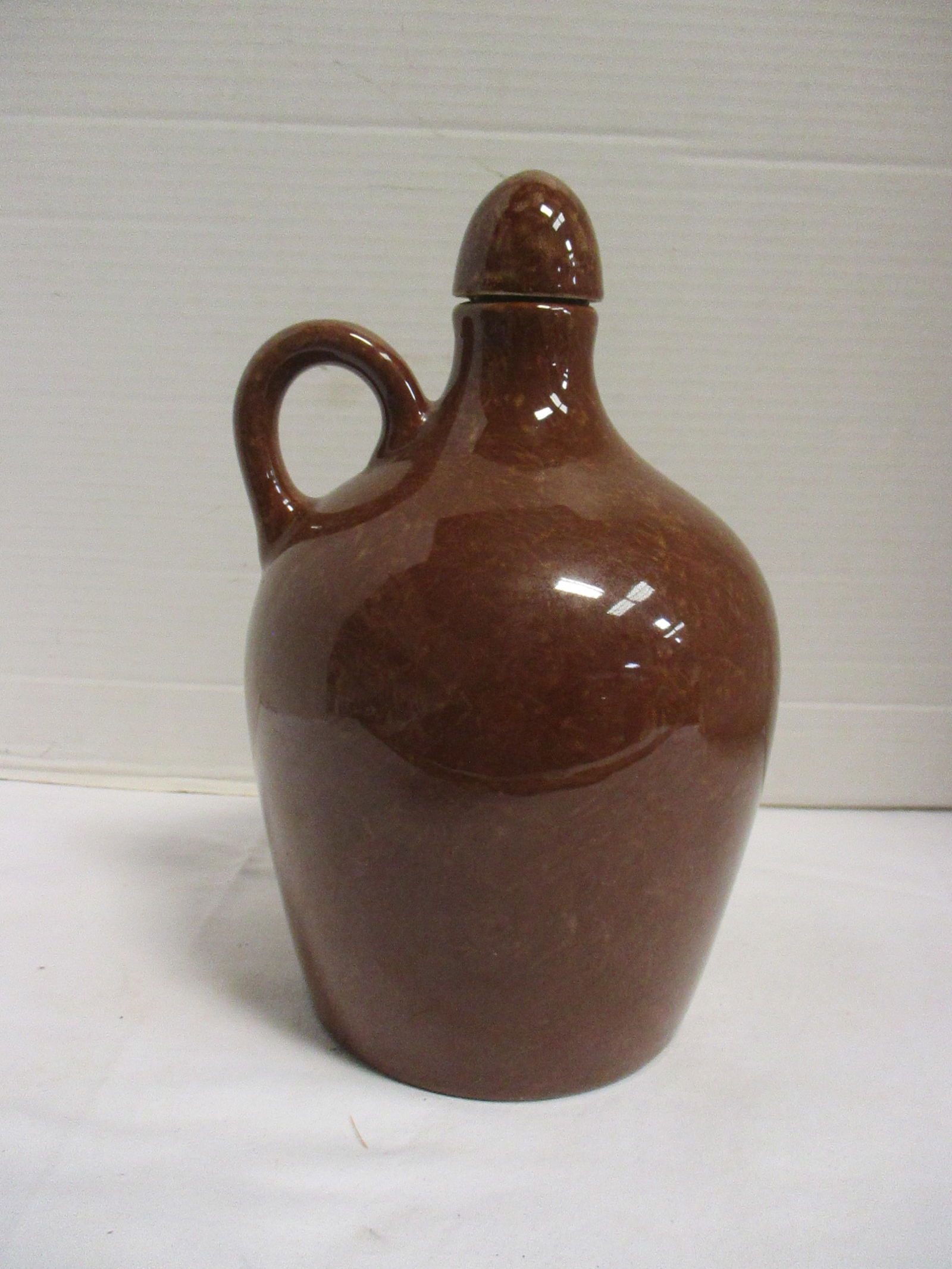 Vintage Brown Glazed Musical Whiskey Jug (1 of 7)