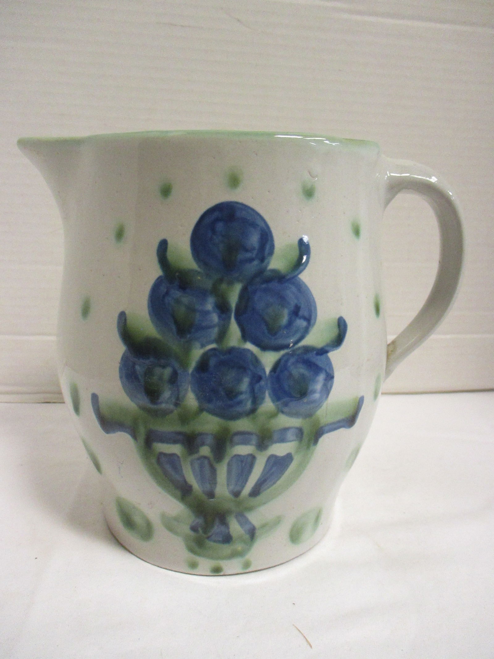 M.A.(Mary Alice) Hadley Pottery Louisville, Ky Fruit Basket Motif Pitcher (1 of 7)