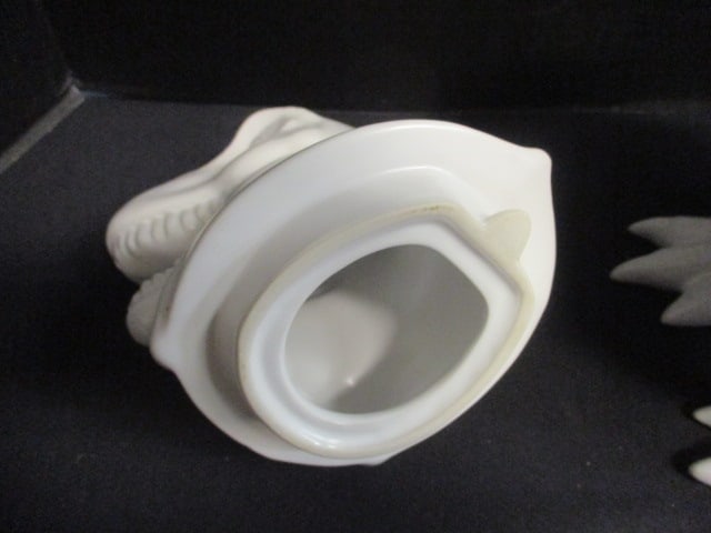 White Ceramic Dinosaur Form Cookie Jar for Target - 5