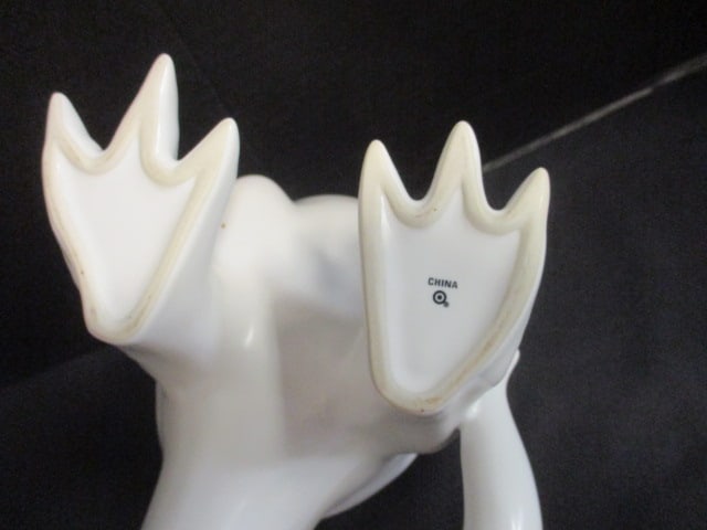 White Ceramic Dinosaur Form Cookie Jar for Target - 8