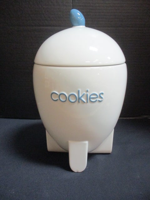 Michael Graves Bullet Shape Cookie Jar: 12"h, lid has two chips