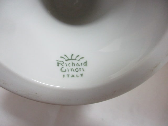 Richard Ginori Italian Handpainted Porcelain Cake Stand - 5