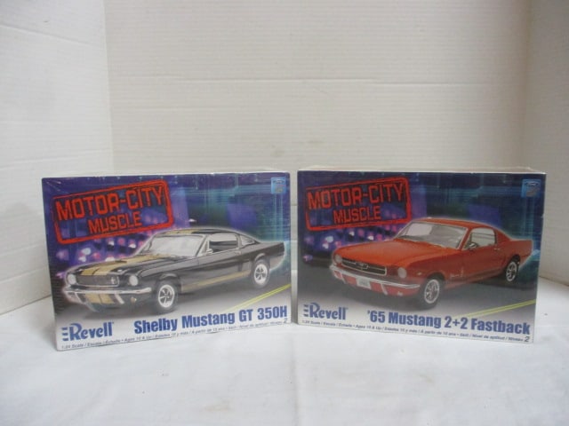 Two New Old Stock Revell Motor City Muscle Mustang Model Kits (1 of 7)