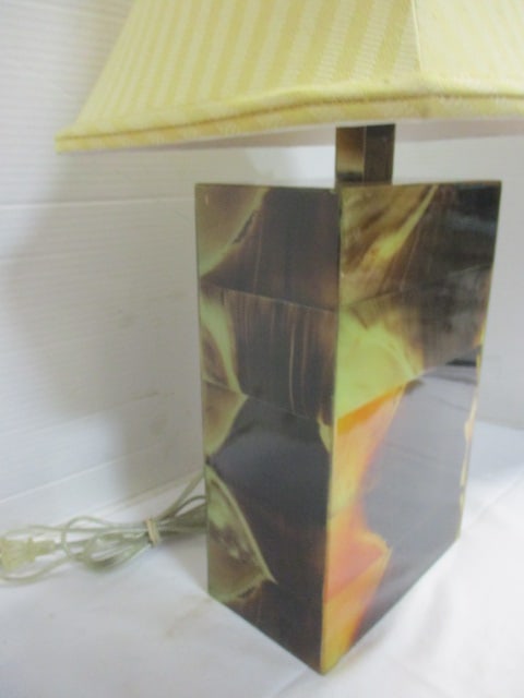 Marble Look Table Lamp - 5