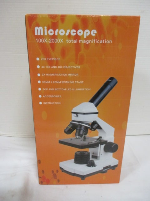 New Old Stock Microscope 100x-2000x Total Magnification: . 