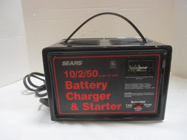 Sears 10/2/50 Amp 12 Volt Battery Charger/Starter (1 of 6)