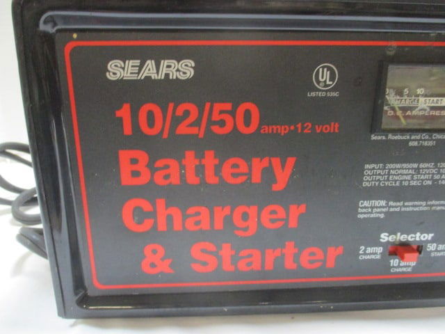 Sears 10/2/50 Amp 12 Volt Battery Charger/Starter - 2