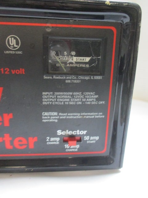 Sears 10/2/50 Amp 12 Volt Battery Charger/Starter - 3
