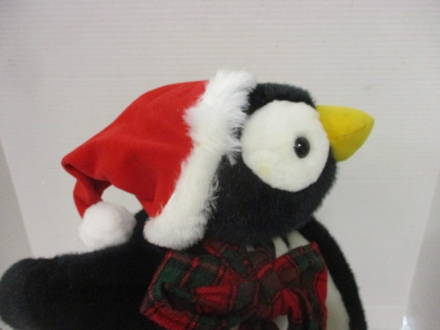 Animated Plush Skiing Penguin Holiday Tabletop Decoration - 2
