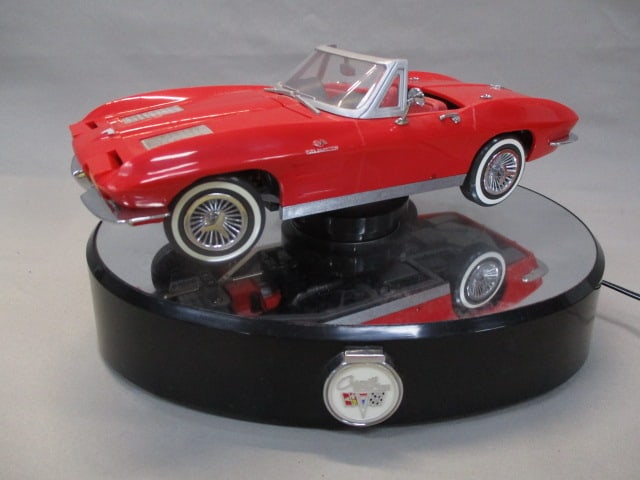 Enesco Musical 1963 Corvette on Mirrored Base: Plays California Girls And Lights Up - Does Not Rotate - See Video 