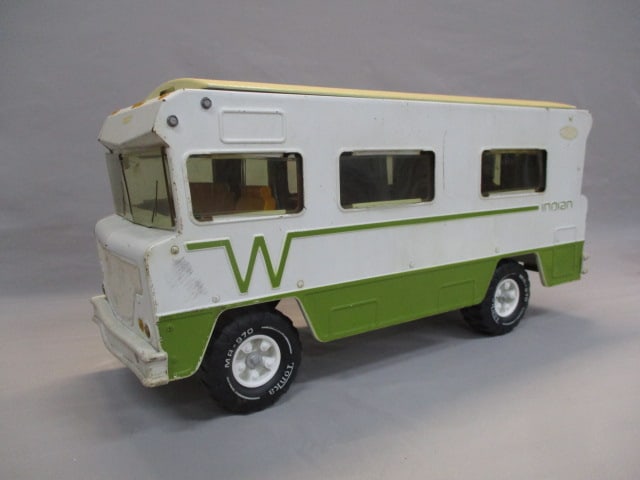 1970's Tonka Winnebago Indian Steel RV Camper Promo: 22" x 11.5" 