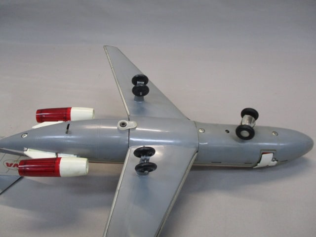 1960's TWA Douglas DC9 Tin Litho Toy Battery Operated - 9