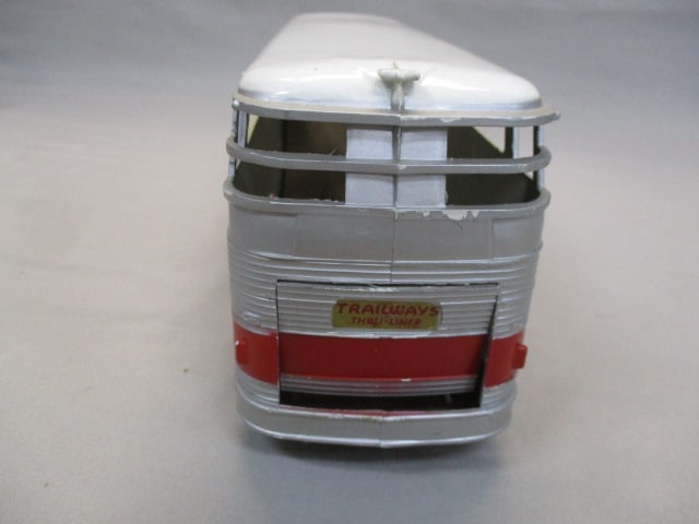 1950's Trailways Tru-Liner Plastic & Metal Bus - 8