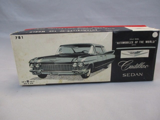 1963 Cadillac Tin Friction Toy w/Original Box By Bandai - 13
