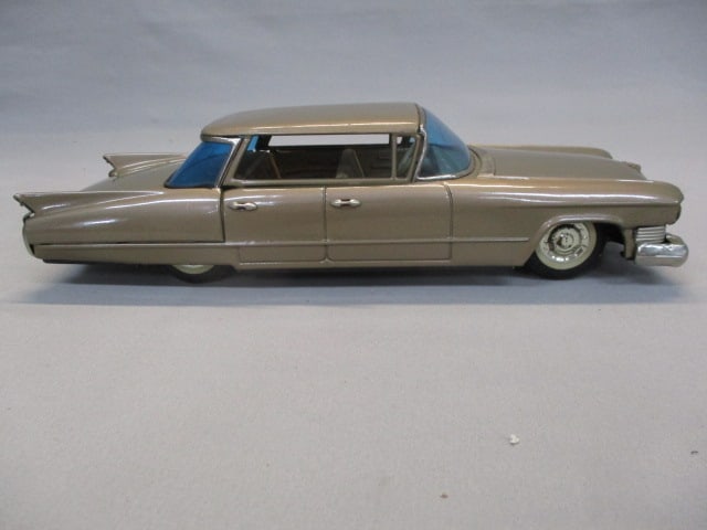 1963 Cadillac Tin Friction Toy w/Original Box By Bandai - 6